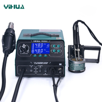 Station de dessoudage à air chaud 3-en-1 YIHUA 992DA+ avec fer à souder et absorbeur de fumée pour BGA SMD