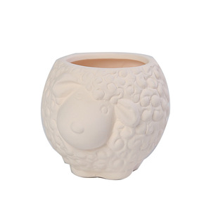 P242 vaso succulento in ceramica minimalista non smaltata moderno giardinaggio domestico fai da te transfrontaliero con animali da cartone animato per casa Amazon - Product Image 5