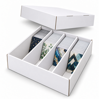 Boîte de rangement personnalisée en carton ondulé pour cartes à collectionner, avec 4 compartiments et couvercle détachable, pour cartes de sport et TCG, vente en gros