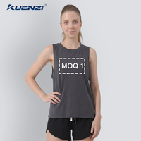 Débardeur pour femme Kuenzi, coupe classique, logo personnalisé, col rond, manches courtes, 100% coton, 210GSM, taille 5X, surdimensionné