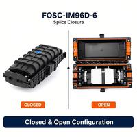 Boîtier de raccordement optique en ligne à étanchéité mécanique 96/144 cœurs 6 ports FOSC