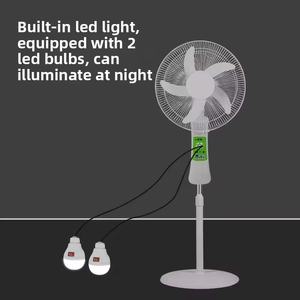 Gran oferta, ventilador Solar de 16 pulgadas, Control remoto, altura ajustable, energía eficiente, viento fuerte, luz nocturna, ventilador de alta potencia de exportación - Product Image 5