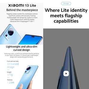 <span class=keywords><strong>Precio</strong></span> al por Mayor <span class=keywords><strong>Xiaomi</strong></span> <span class=keywords><strong>13</strong></span> <span class=keywords><strong>Lite</strong></span> 5G Versión Global, Cámara de 50MP, 8GB+128GB, 6.55 Pulgadas, MIUI 14, 4500mAh, Versión Global <span class=keywords><strong>Xiaomi</strong></span> <span class=keywords><strong>13</strong></span> <span class=keywords><strong>Lite</strong></span> - Product Image 2