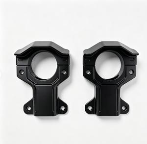 Soporte Mecanizado CNC Personalizado con Acabado Negro, Pieza de Precisión, Prototipo de Mecanizado CNC para Repuesto de Motocicleta - Product Image 1