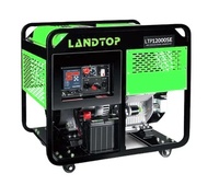 LANDTOP portable 3kw 5kw 7kw 7.5kva 10kva puissance 220v Auto Start dynamo essence moteur générateur avec poignée et roue