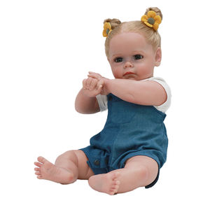 Muñeca de bebé Reborn realista de 24 pulgadas para recién <span class=keywords><strong>nacido</strong></span>, muñeco de bebé de silicona suave de vinilo completo - Product Image 3