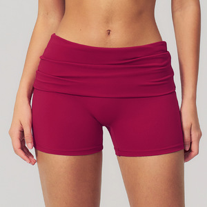Nouveauté 2026 Short de sport pour femme avec taille plissée et effet push-up fessier, pour la course, la gym, le fitness et le yoga - Product Image 6