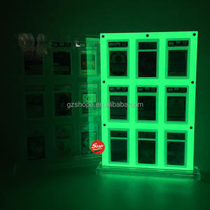 Étui de présentation pour cartes de basket-ball RC <span class=keywords><strong>Rookie</strong></span> avec protection UV, brillance, PSAed Gem Mint, support acrylique transparent, 9 emplacements, BGS CGC, cartes classées - Product Image 3