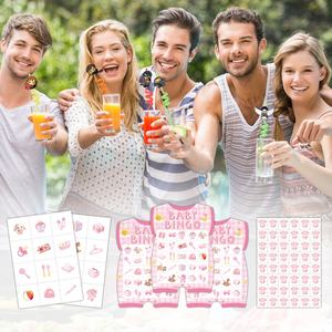 Jeu de cartes de bingo personnalisé pour baptême de bébé, 24 personnes, jeu de cartes de révélation du sexe, devinez fille ou garçon, cartes de fête prénatale - Product Image 6