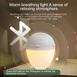 Altavoz Inalámbrico con Ruido Blanco, Música de Olas Oceánicas, USB, Portátil, con Luz Nocturna Ambiental para Dormitorio y Bebés - Product Image 4