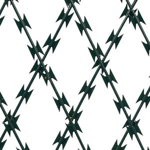 Panel de maquinilla de afeitar soldada malla de diamante Alambre de afeitar recto de alta seguridad rollos de <span class=keywords><strong>concertina</strong></span> afilados bobina espiral valla de seguridad transfronteriza - Product Image 1