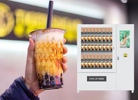 Distributeur automatique de café Milktea avec paiement kiosques libre-service écran tactile usine de la Chine