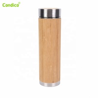 Ensemble de cadeaux d'affaires en bambou : Thermos, carnet et mug isotherme personnalisable avec logo pour réunions d'entreprise et événements