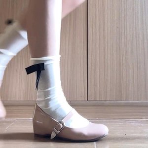 French Elegant Round Toe Mary Jane Shoes Pink Color Height Increasing One‑Strap Buckle Versatile Women Daily Shoes - Product Image 1