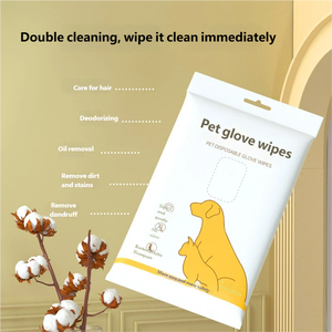 Toallitas Hipoalergénicas Suaves para Limpieza de Mascotas, Sin Alcohol, Sin Parabenos, con Fragancia Herbal, Desechables, para Limpiar Patas, Pelo, Oídos y Ojos de Perros y Gatos - Product Image 6