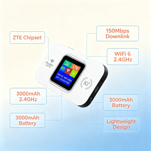 <span class=keywords><strong>E5785</strong></span> 4G LTE MiFi WiFi6 ฮอตสปอตแบบพกพา 150Mbps เราเตอร์พกพา ช่องใส่ซิมการ์ด 3000mAh จอ LCD - Product Image 4
