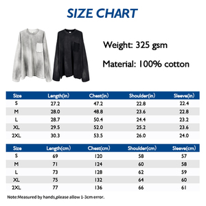 <span class=keywords><strong>T</strong></span>-<span class=keywords><strong>shirt</strong></span> à manches longues pour <span class=keywords><strong>homme</strong></span> de haute qualité, streetwear personnalisé, 325G, teinture par pulvérisation, 100% coton, col rond, épaules tombantes rétro, pour <span class=keywords><strong>homme</strong></span> - Product Image 4
