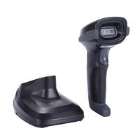 EVAWGIB-escáner de código de barras portátil, escáner de código QR 1D 2D, inalámbrico, USB, para inventario, logística, con base