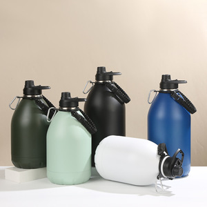 Botella de Agua Aislada al Vacío de 3000 ml y 4000 ml, Jarra de Agua de Acero Inoxidable de Doble Pared de Un Galón para Actividades al Aire Libre y Camping - Product Image 3