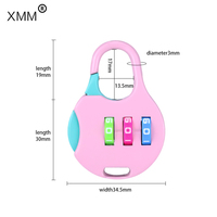 XMM-8004 Mini cadenas pour bagages valise cadenas en alliage de Zinc combinaison cadenas antivol bagages serrures étanches