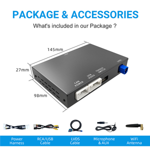 Cámara de visión trasera Rhythm Ahd, instalación sin pérdidas, decodificador Carplay compatible, control por voz Siri para Chrysler 300 2011-2016 - Product Image 5