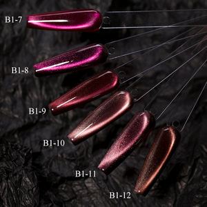 AILANUO Navidad Año Nuevo Estreno Ruby Red Cat Eye Gel Polish Set Gel Nail Polish Set Cat Eye Gel 12 Color Set - Product Image 3