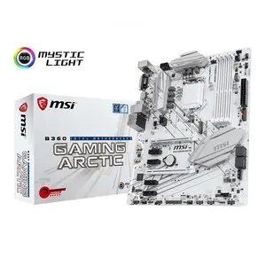 משמש MSI Intel B360 משחקים הארקטי 64GB DDR4 LGA1151 ATX האם עם תמיכה i9 מעבד בשימוש