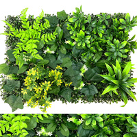 Panneau mural végétal artificiel JoyShine en buis simulé - Plantes vertes artificielles en plastique pour décoration extérieure et clôture de jardin