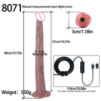 NOUVEAU Dildo réaliste en silicone de qualité médicale de 40 cm avec ventouse, jouet de plaisir pour adultes, sensation réaliste pour adultes