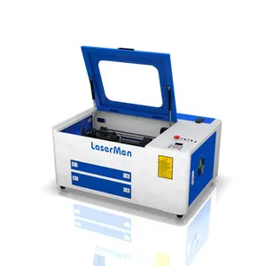 LaserMen CNC Desktop Mini Laser Engraving Machine 50W CO2 4030 Laser Cutting Machine with Exhaust Fan For Sale