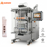 Machine d'emballage en sachet pour bâtonnets de miel et liquides gélifiés - Anti-fuite, contrôlée par PLC, haute précision