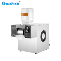 GOOPIKK Machine à Flocon de Neige Électrique Automatique pour Comptoir Acier Inoxydable Machine à Glace Rasée Refroidie par Air