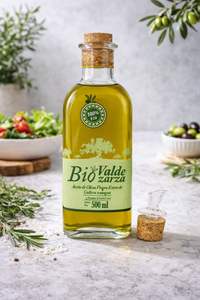Aceite de Oliva Virgen Extra 100% Puro Orgánico Valdezarza, Botella de Vidrio de 500 ml, Prensado en Frío, Español, Montes de Toledo, Frutal, Verde - Product Image 3