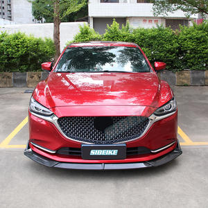 คาร์บอนไฟเบอร์สีดำสดใสด้านหน้ากันชนลิปสปอยเลอร์สำหรับ Mazda 6-Artez 2019-2020 - Product Image 4