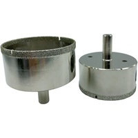 En stock : Forets diamantés XBM 60 mm, longueur totale 150 mm, pour perçage à sec ou à eau, diamant creux perforé pour verre 6 mm, ODM/OEM
