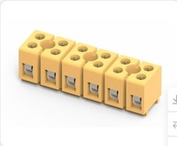 Bloc de jonction industriel 5 pôles 11-20 AWG 50A en alliage de cuivre avec bornes à vis pour connecteurs de fils, installation électrique sécurisée