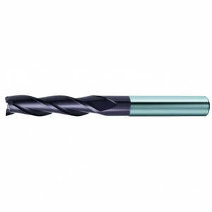 Fresa de carburo estándar Ttake Ta1405 de 3 filos con recubrimiento Nano TiAln, hélice de 30 grados, serie extra larga - Product Image 2