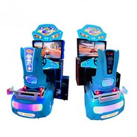 Máquina de Videojuegos de Carreras de Autos, Simulador de Carreras de Autos de Lujo de 32 Pulgadas, Operado con Monedas, Género Popular