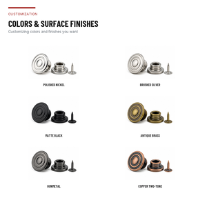 Boutons et rivets pour jeans à prix d'usine, attaches en denim de couleur personnalisée pour vêtements en denim - Product Image 3