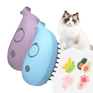 Custom Labels Spray Comb Blue Purple Whale 3 in 1 Electric <b>Pet</b> Steam <b>Brush</b> - Product Image 1
