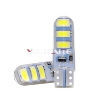 T10 led-lampe W5W 5630 5730 6Led Strobe Flash Auto Innen Licht 6SMD Reverse Lizenz Platte Silikon Wasserdichte Licht