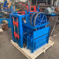 Machine à fabriquer des briques de ciment semi-automatique modèle 4-35A avec moteur, machine à briques creuses en béton à haute efficacité, certifiée ISO CE
