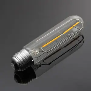 管状灯泡可调光复古暖白色4w 6w E27 E26 T30发光二极管灯丝爱迪生灯泡灯