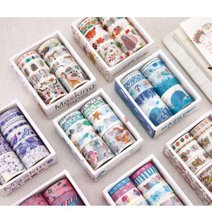 กระดาษเครพสติกเกอร์ญี่ปุ่นกันน้ำแบบทำมือสำหรับเป็นของขวัญเทปอะนิเมะ Washi โลโก้ออกแบบได้ตามต้องการ - Product Image 2