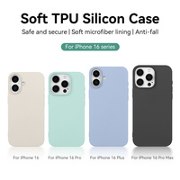 Qualité supérieure ou iPhone16 Pro Max TPU coque de téléphone en Silicone revêtement à l'huile coque souple pour iPhone 16 Plus Pro Max étui de protection
