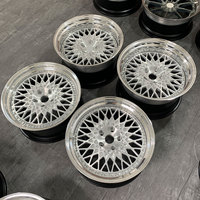 Jantes forgées 3 pièces 4x98 16 pouces, neuves, finition bronze, en alliage d'aluminium, pour le marché secondaire