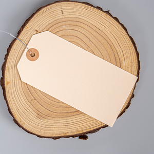 Custom Logo Different Color 300GSM Mark Reinforced Eyelet <strong>Manila</strong> Wired Shipping Paper Hang <strong>Tags</strong> - Product Image 2