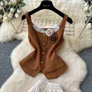 Ensemble décontracté d'été 2 pièces pour femme : Tunique et jupe longue en soie 3D taille haute – Vente en gros - Product Image 2