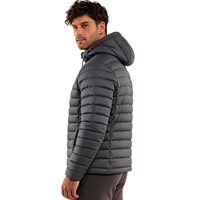 Doudoune personnalisée légère pour homme, chaude, à capuche, en duvet de canard, avec fermeture éclair, pour l'hiver