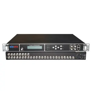 الرقمية isdb t المغير 16rf DVB S2 إلى DVB-C DVB-t rf خارج transmodulator